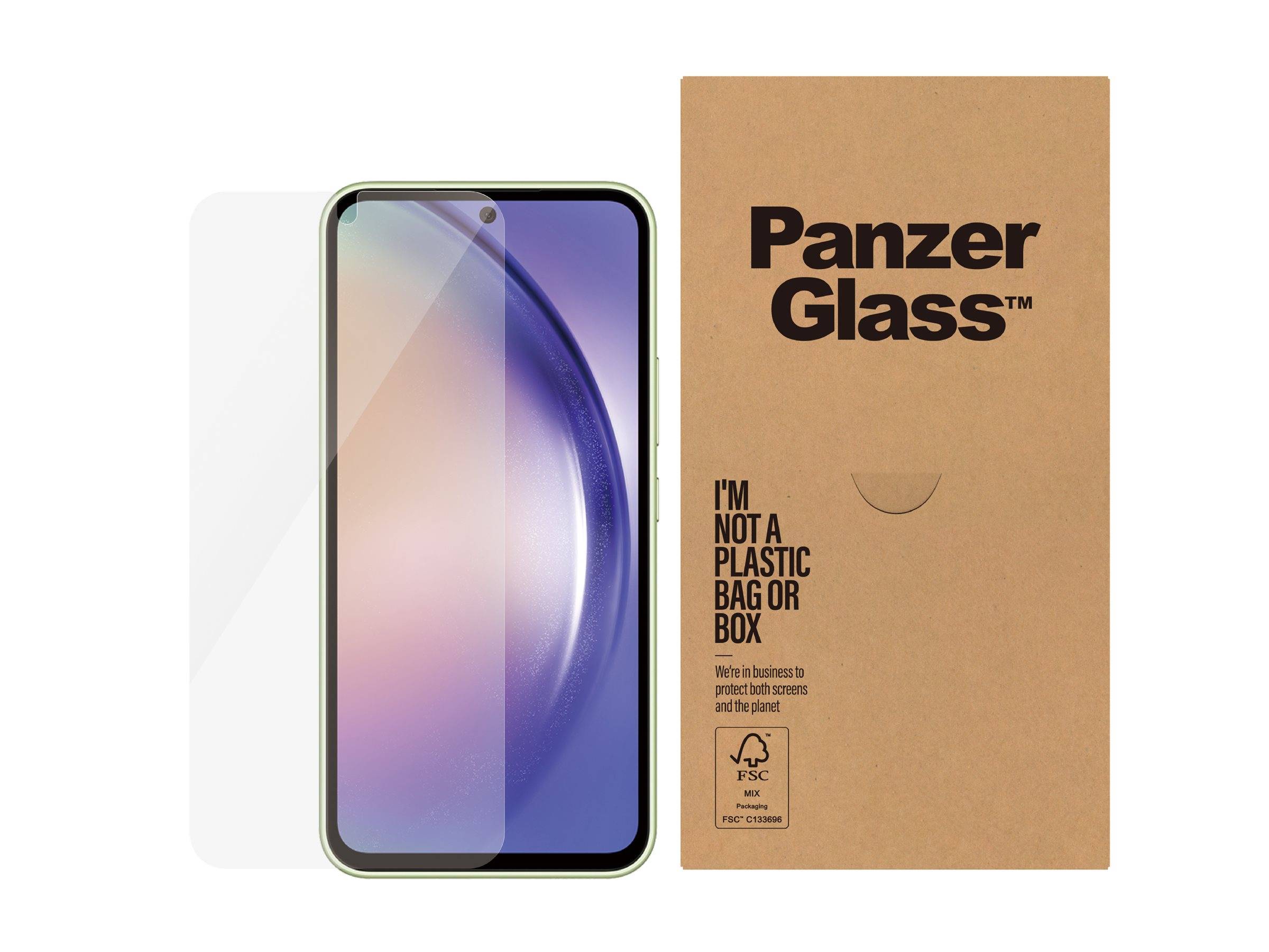 PanzerGlass Bildschirmschutz für Handy - ultrabreite Passform - Glas - 6.4"