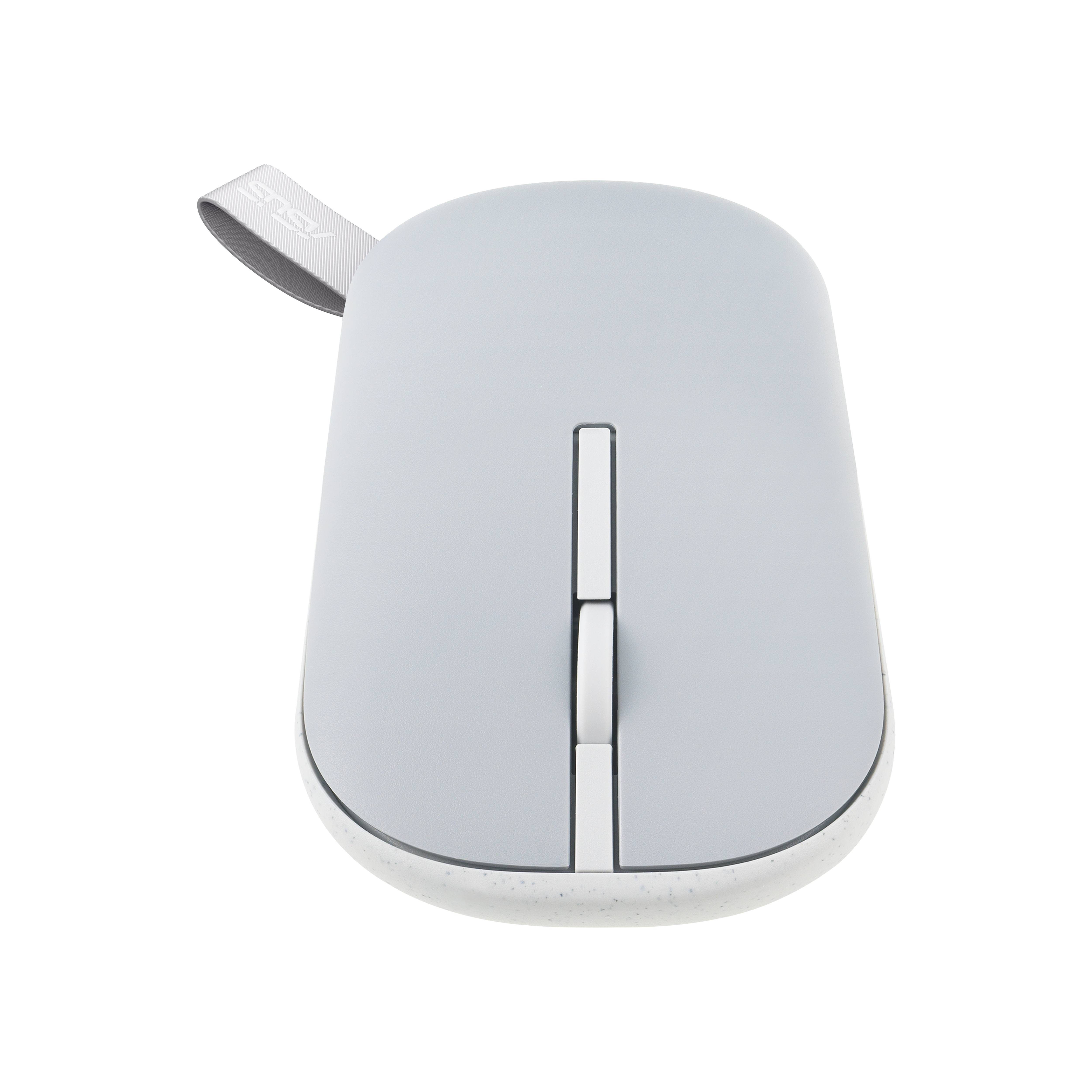 ASUS Marshmallow Mouse MD100, Beidhändig, Optisch, RF Wireless + Bluetooth, 1600 DPI, Grau
