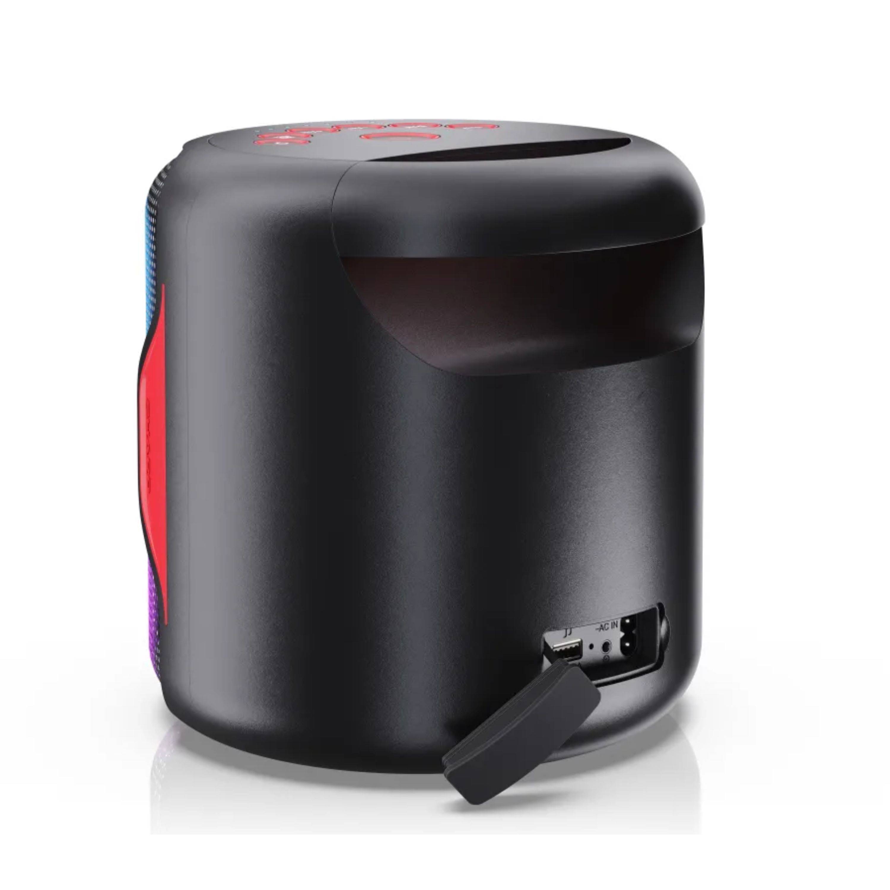 SHARP PS-921BK - 2.1 Bluetooth Party Lautsprecher - 130W Spitzenleistung, Spritzwassergeschützt, Tragbar mit Akku