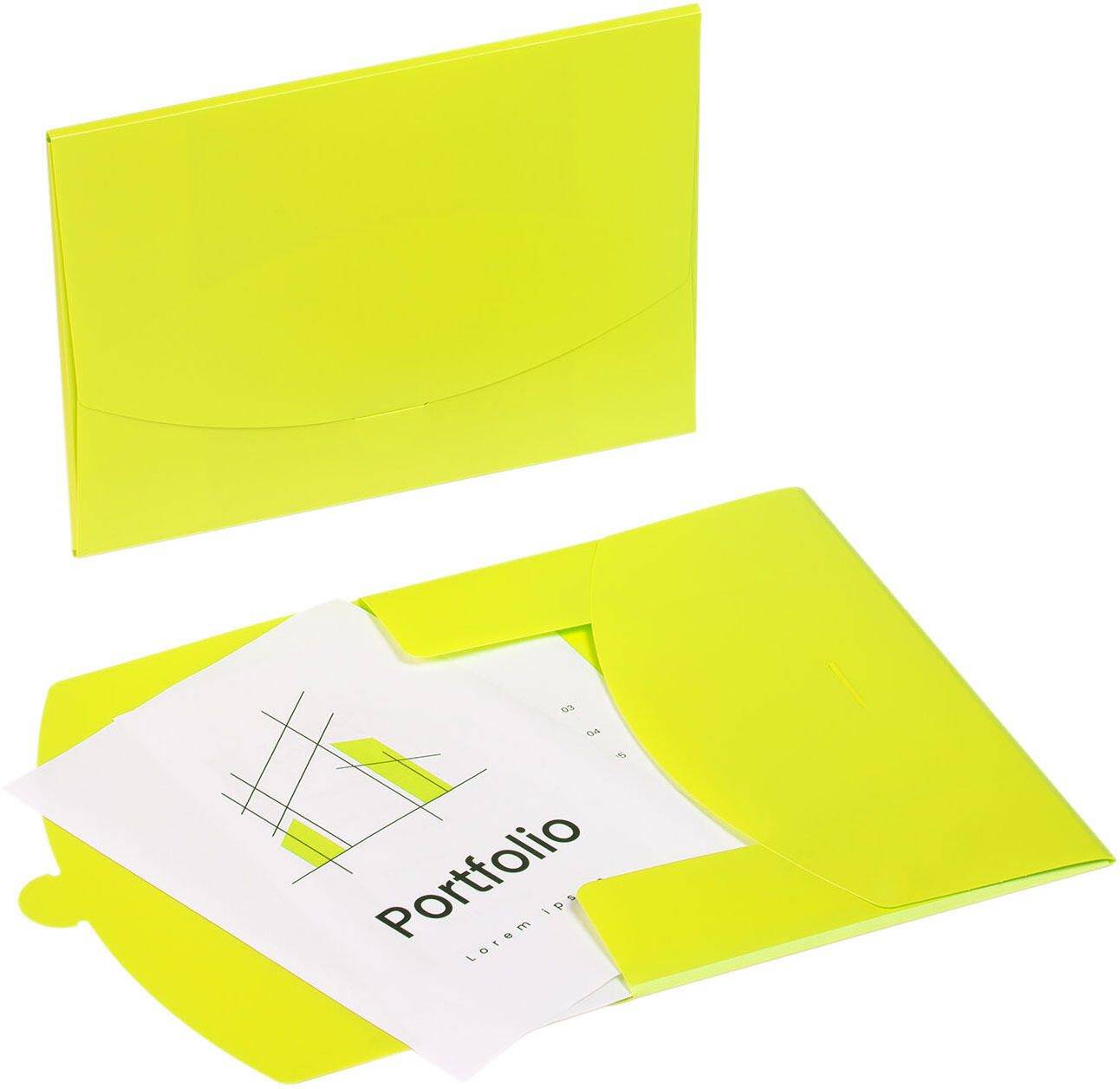 Pagna Dokumententaschen Wallet DIN A4 grün glatt 0.43 mm