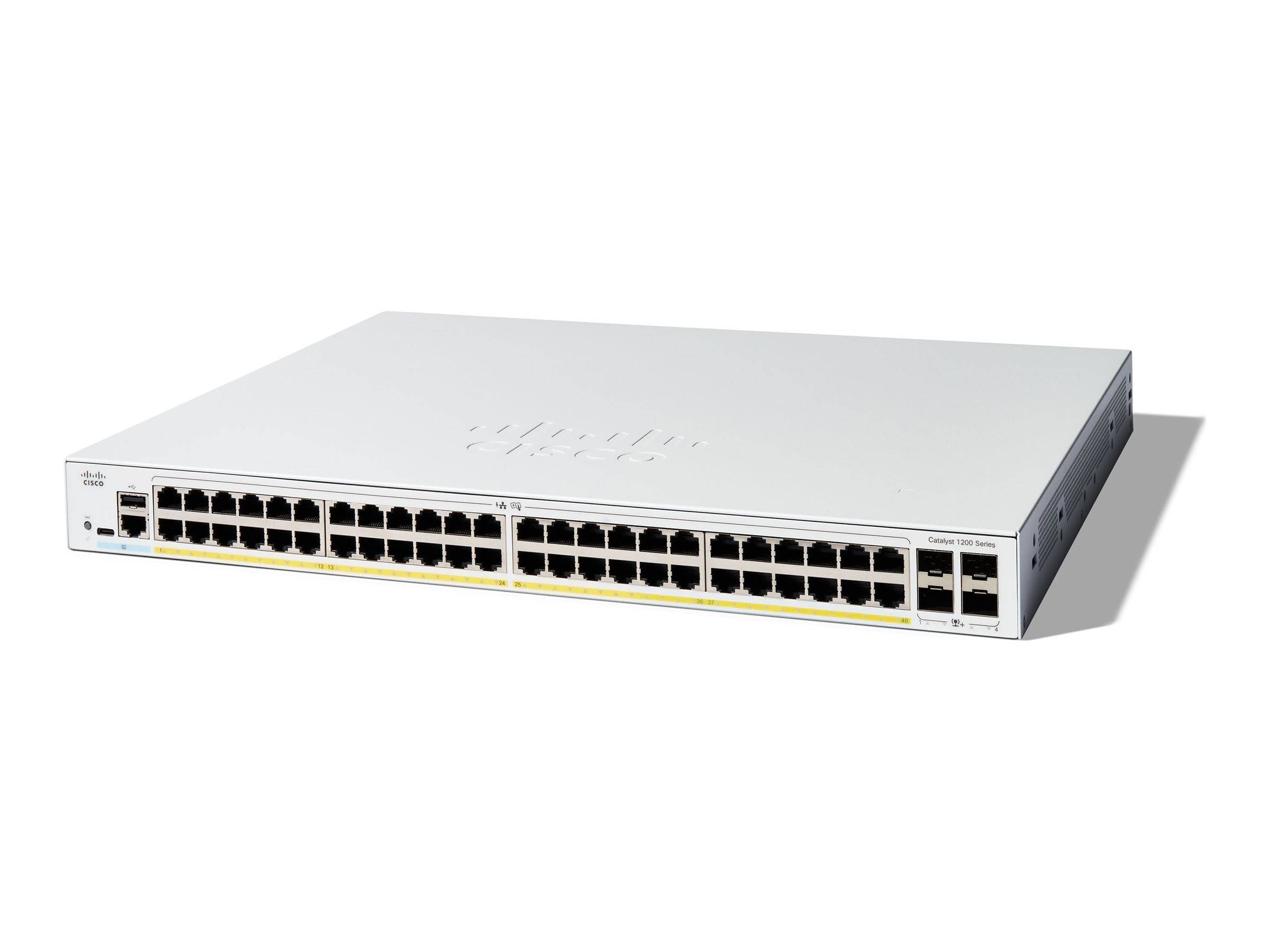 Cisco Catalyst 1200-48P-4X - Switch - L3 - Smart - 48 x 10/100/1000 (PoE+)