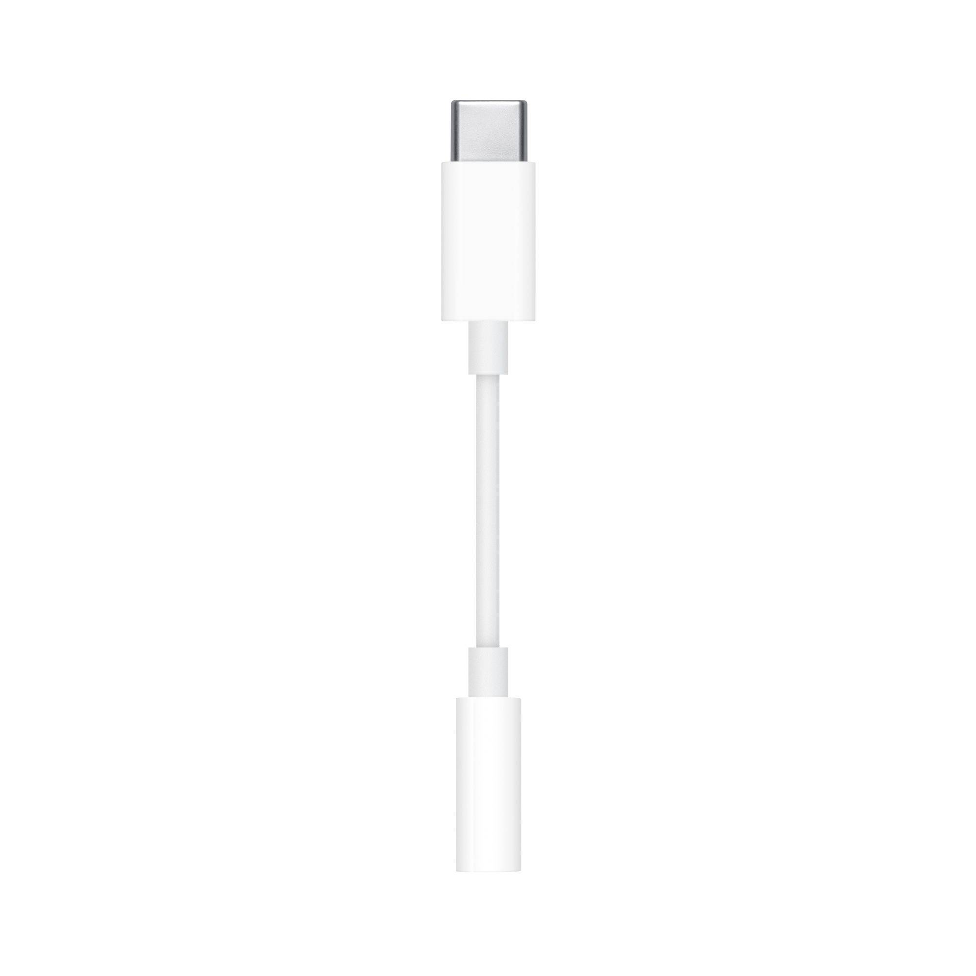 Weißes USB-C-Ladekabel mit Steckern an beiden Enden auf einem schlichten weißen Hintergrund.
