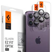 Spigen Glas.tR EZ Fit Optik Kameraschutz iPhone 14 Pro / Max 15 16 – Schwarz 2 Stk.