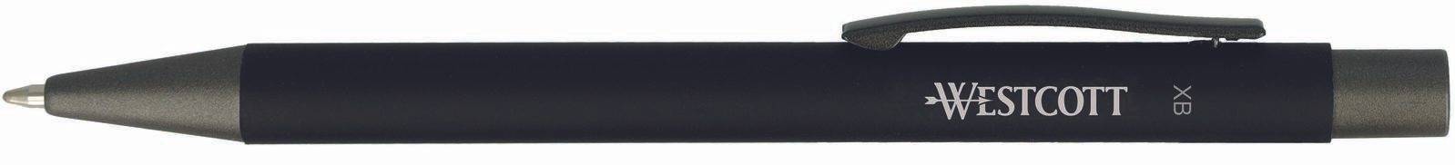 Westcott Druckkugelschreiber schwarz Schreibfarbe schwarz Strichstärke
