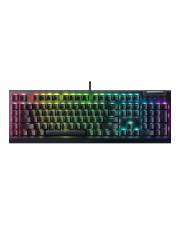 Razer BlackWidow V4 X Mechanin? klaviat?ra aidimams Green Switch US id?stymas su laidu Juodas Schwarz
