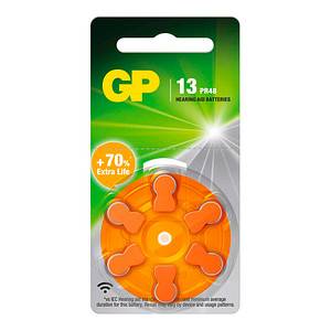 GP Battery GP Hörgeraete Bat. ZA13 Blister 6 Zinc Air 1.4V 6Stk.
