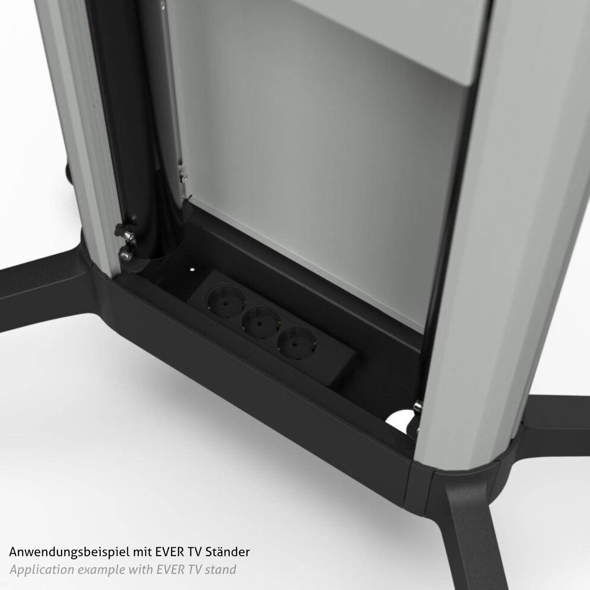 SMS EVER350-620 Zubehör 3-fach Steckdosenleiste mit 3m Kabel, schwarz (16-110-1)