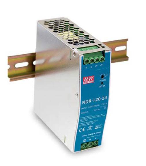Meanwell MEAN WELL NDR-120-24 - 120 W - 90 - 264 V - Metallisch - 126 mm - 40 mm - 114 mm