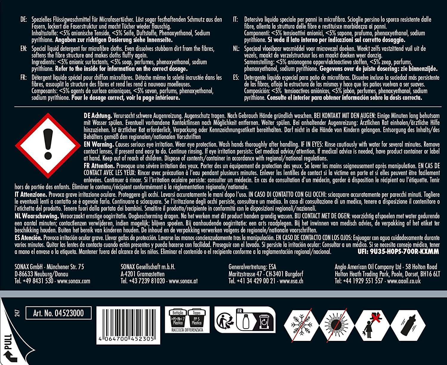 SONAX PROFILINE Microfibre Wash 1 L