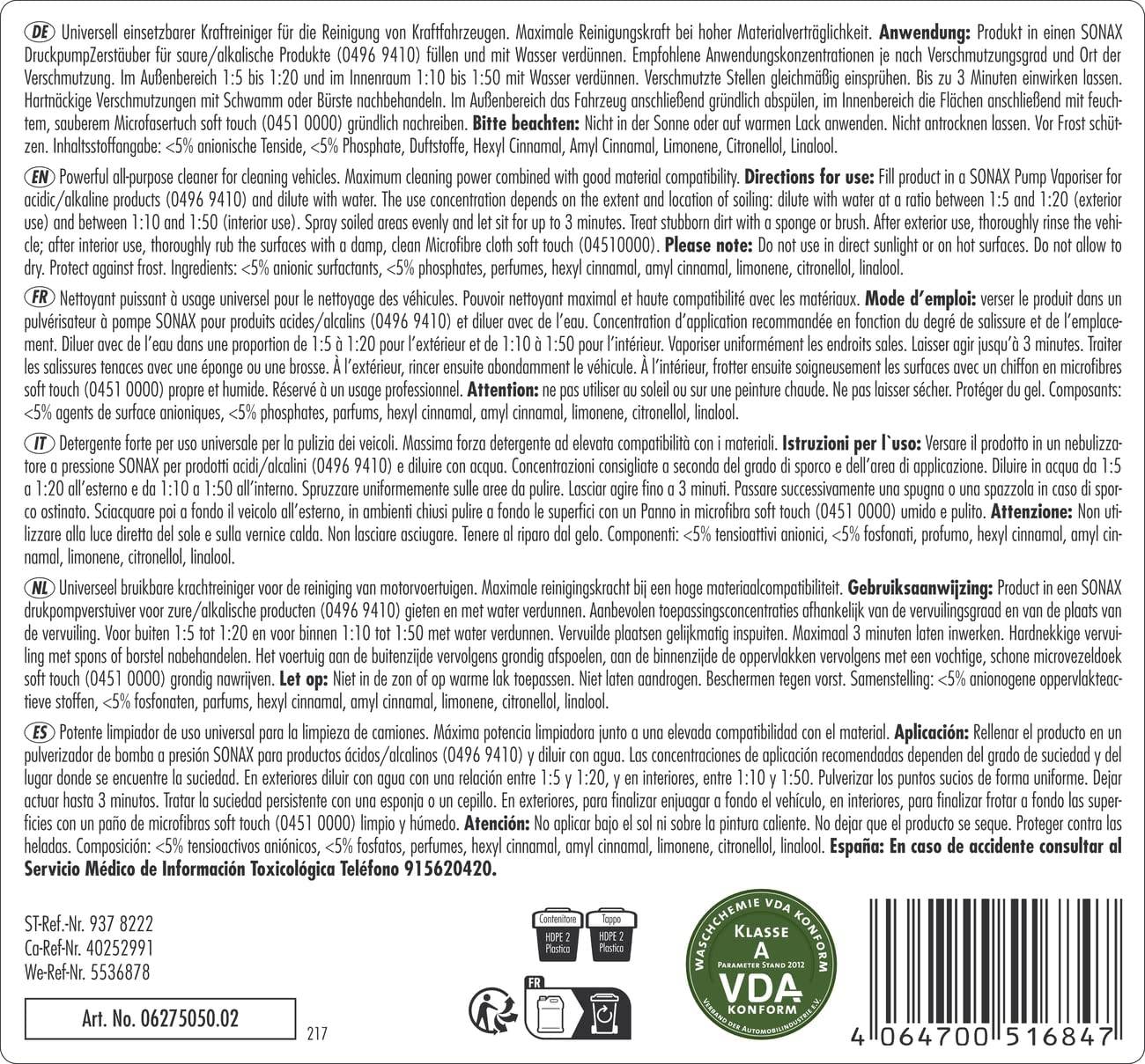 SONAX Konzentrat MultiStar 5 L