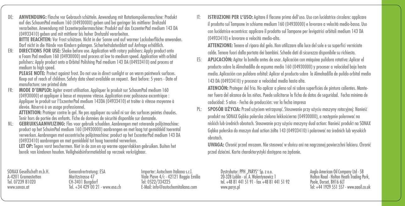 SONAX PROFILINE OS 02-06 250 ml