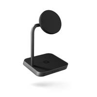 Zens Aluminium Series 2 in 1 Magnetic Wireless Office Charger 2 mit Netzteil 24W| 1x 15W