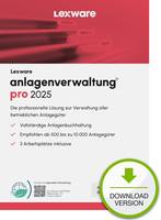 LEXWARE - anlagenverwaltung pro 2025 Abo Download - Software - Finanzen/Steuer
