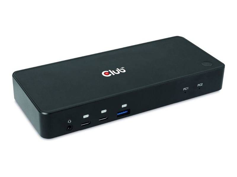 Club3D KVM Switch 4K60Hz 2x USB-C> HDMI/DP/3xUSB/2xUSB-C/LAN