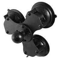 Ram Mounts RAM-224-3U - 517,1 g - Twist-Lock Triple Suction Cup Base with Ball