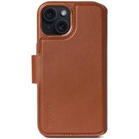 Decoded Leather Detachable Wallet für iPhone 15 Plus Tan - Braun