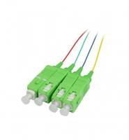 SYNERGY 21 - LWL-Pigtail-SC APC 9/125u 1.5mtr. OS2 4-Pack farbig G657.A2 - Kabel - 1,5 m