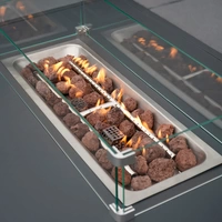 Modulares Gartenlounge-Set mit integrierter Feuerstelle Modulares Gartenlounge-Set mit integrierter Feuerstelle