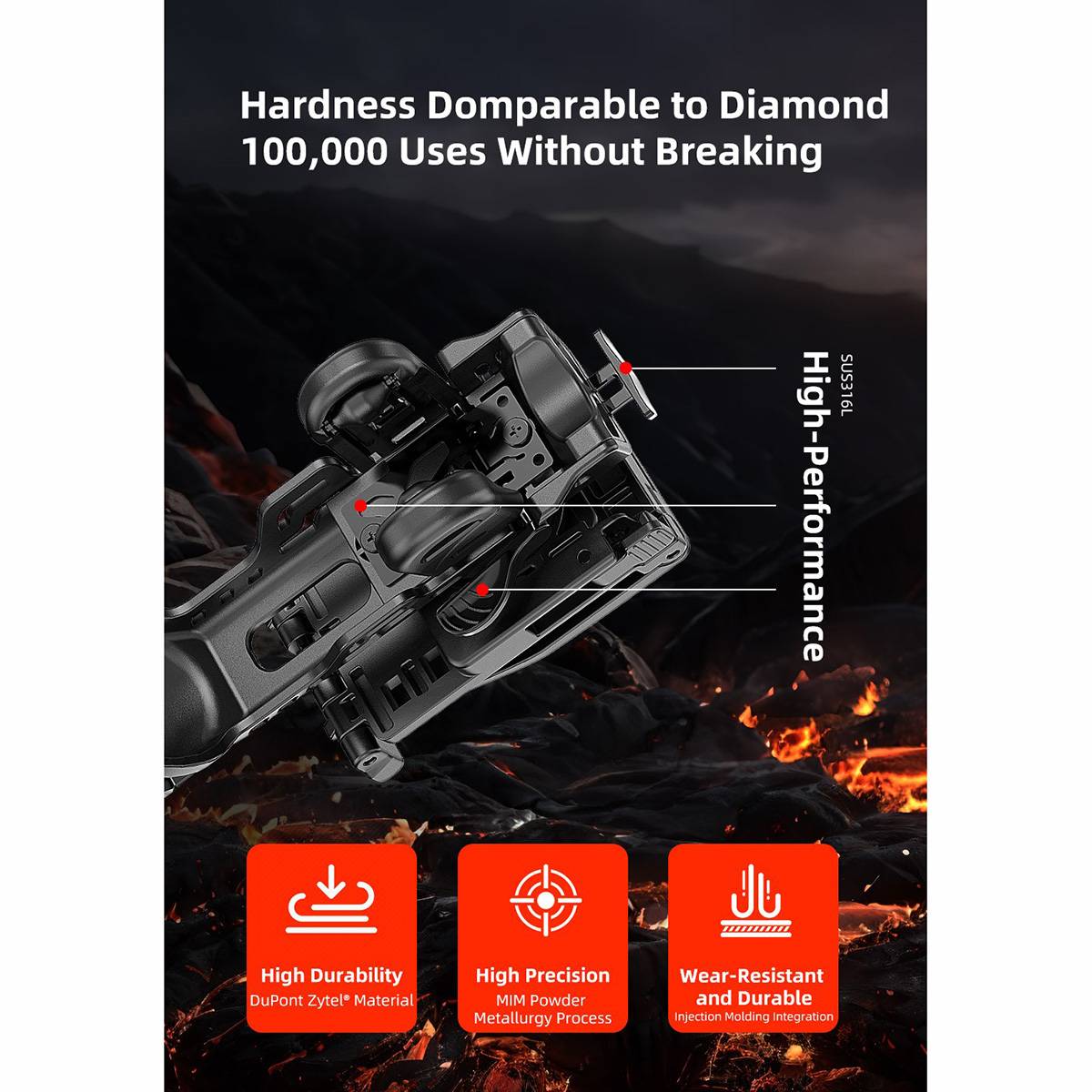 Klarus AH3 Taktisches Holster - Schwarz