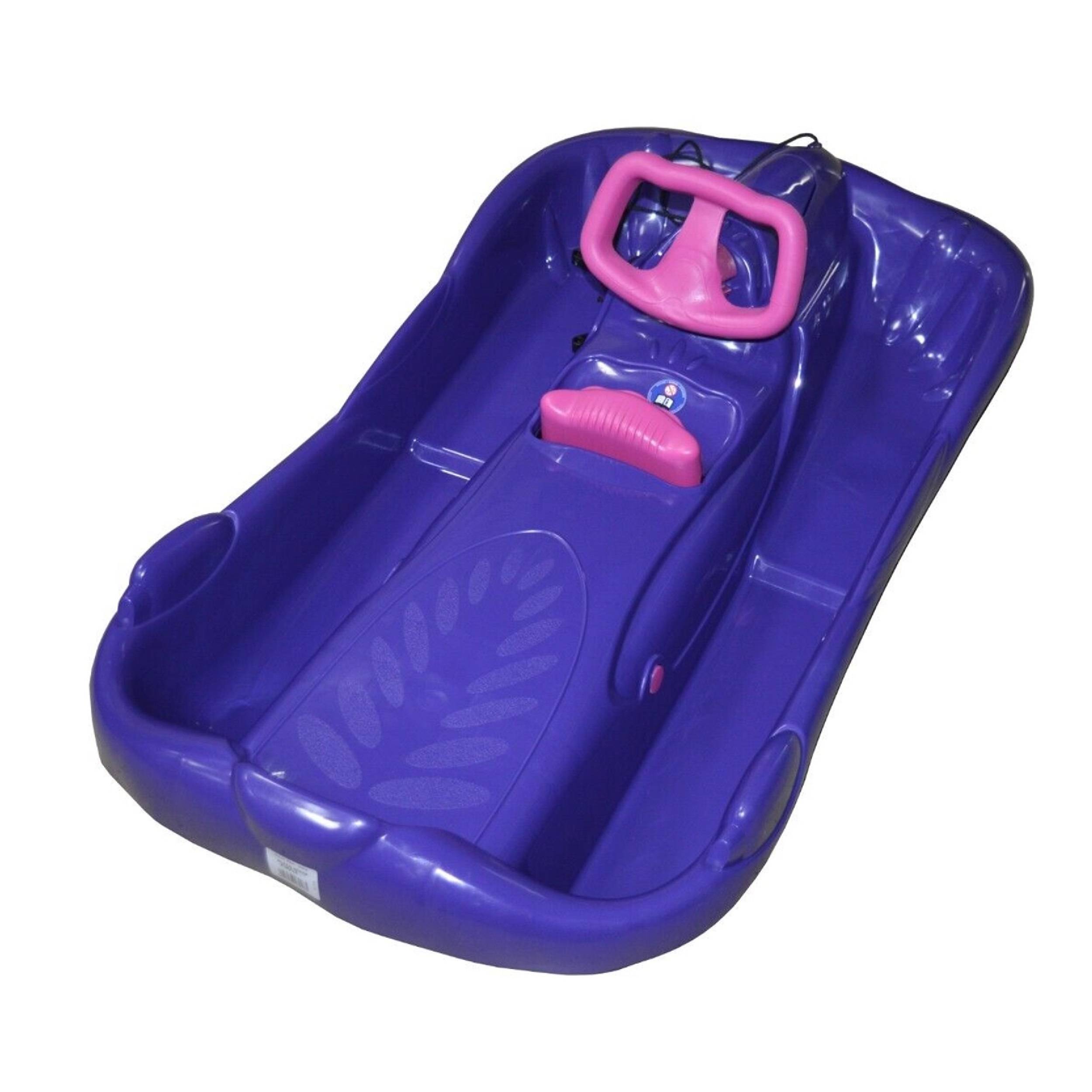 AlpenGaudi | Lenkschlitten | Space Purple | hohe Stabilität und Lenkpräzision | robuster Kunststoff | ideal für winterliche Abenteuer