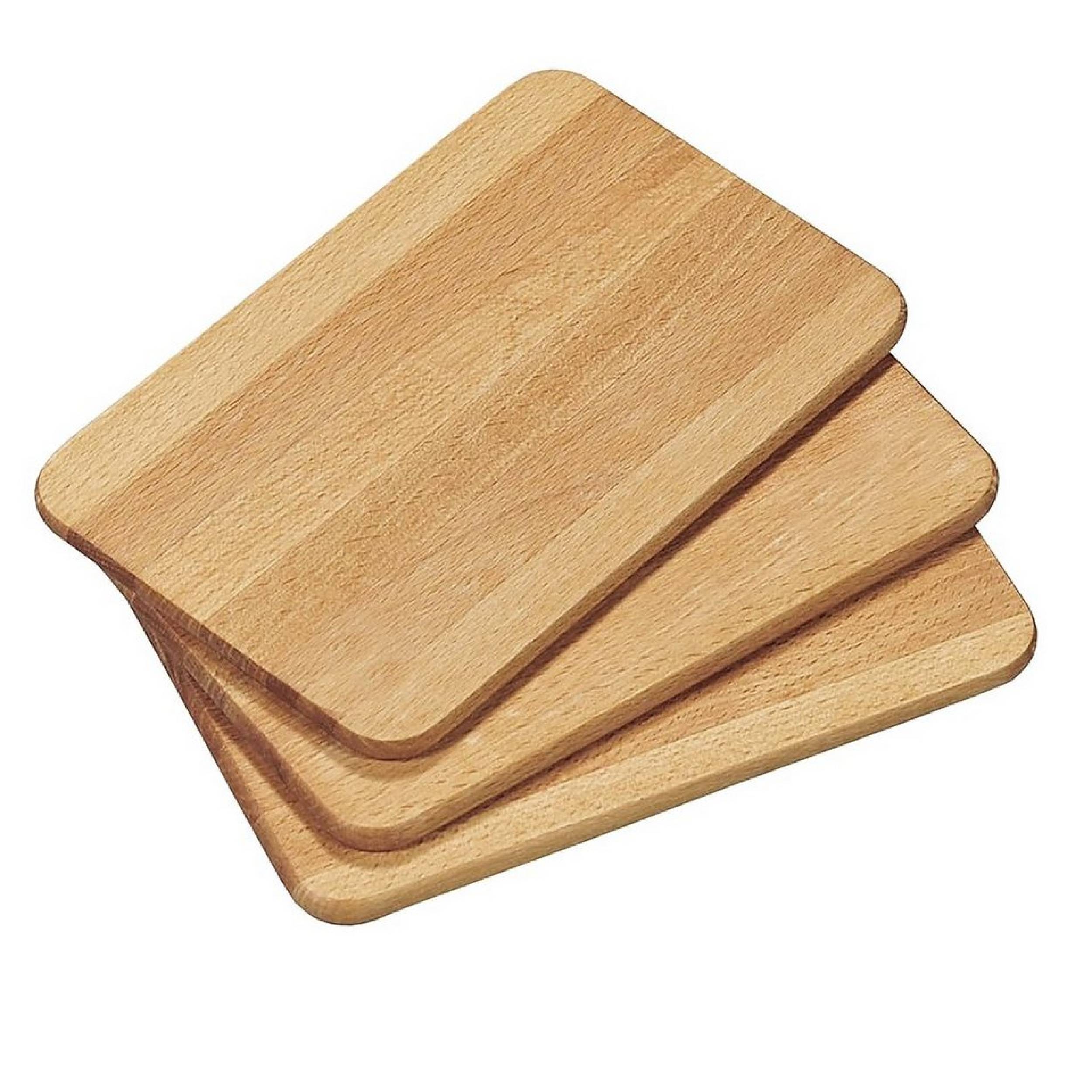 KESPER | Frühstücksbrettchen | 6er Pack | Buchenholz | Holz Schneidbrett für den täglichen Gebrauch | ideal zum servieren von Speisen