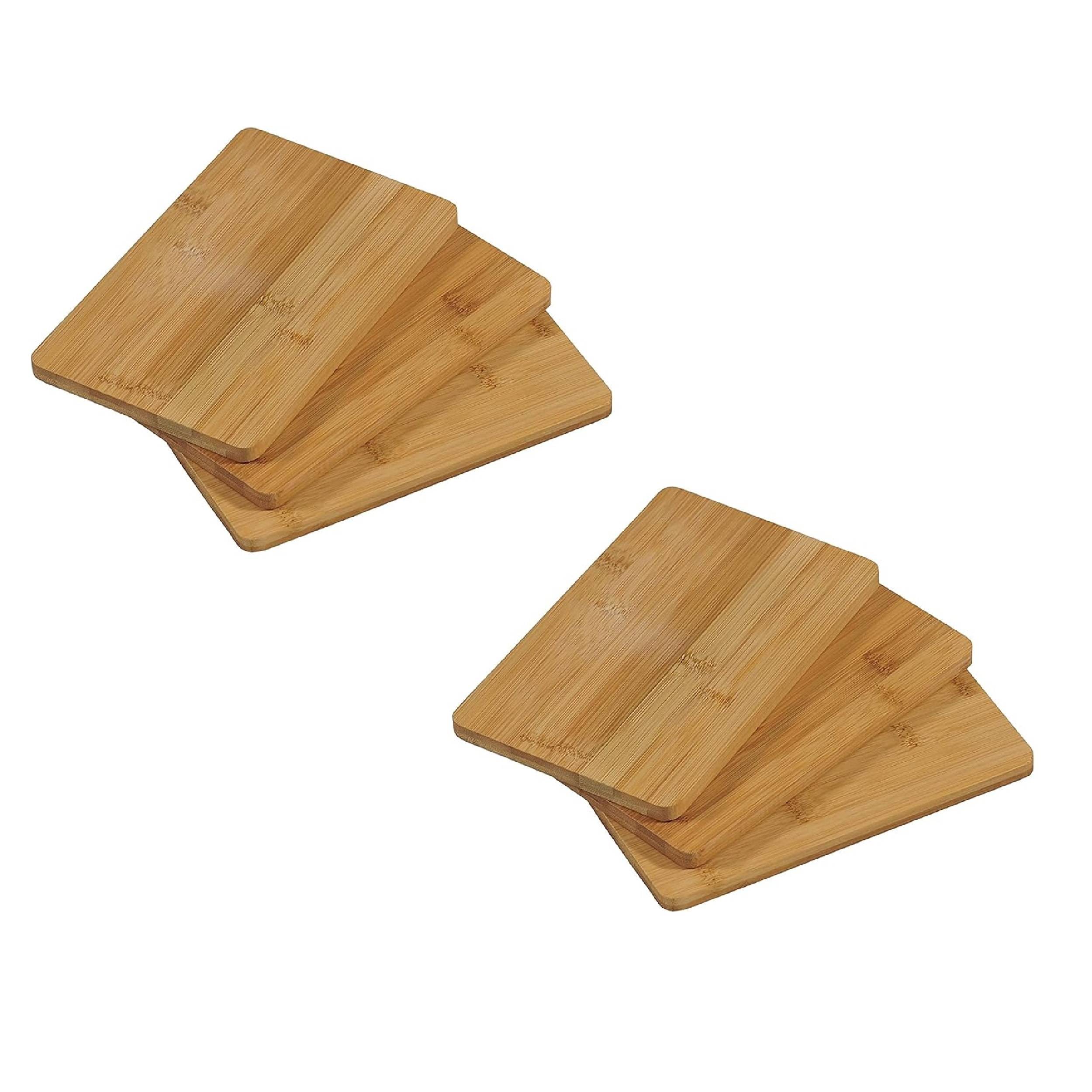 KESPER | Frühstücksbrettchen | Bambusholz | 6er Pack | robust & langlebig | perfekt für den täglichen Gebrauch