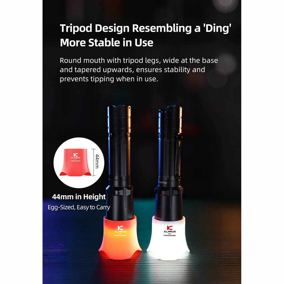 Klarus KTW 5 Silikonaufsatz für Taschenlampen als Diffusor - Weiß