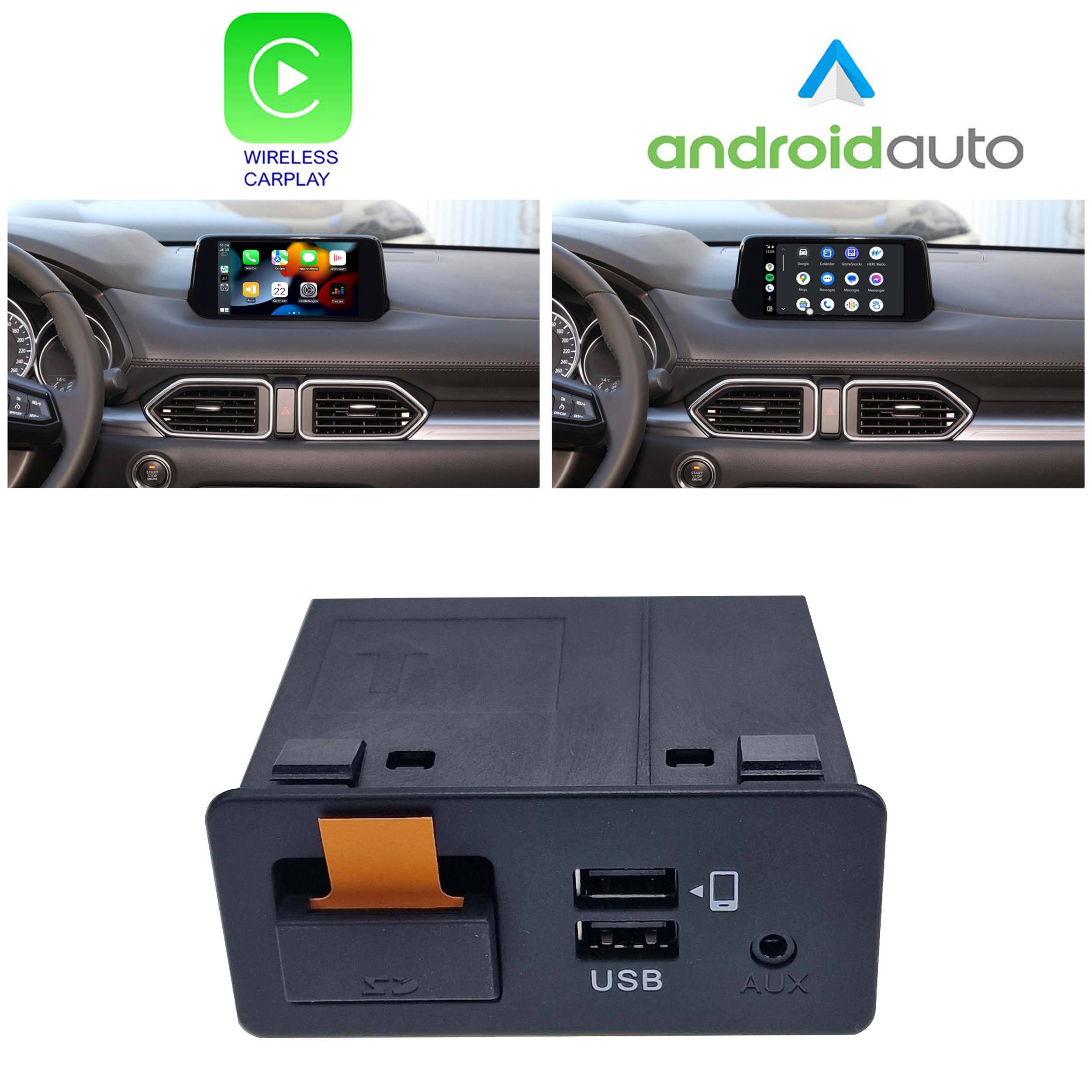 Für Mazda 2 3 6 CX-5 CX-9 MX5 CarPlay AndroidAuto Interface