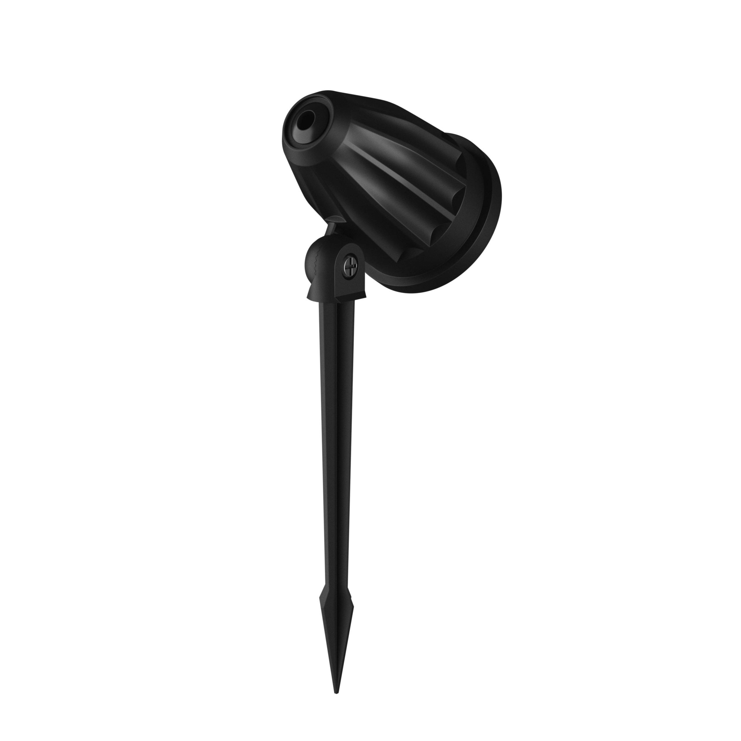 Spectrum LED FLORI LIGERO Gartenspot mit Erdspieß IP65 Bodenstrahler 6W schwarz 600lm 40° Neutralweiß 4000K