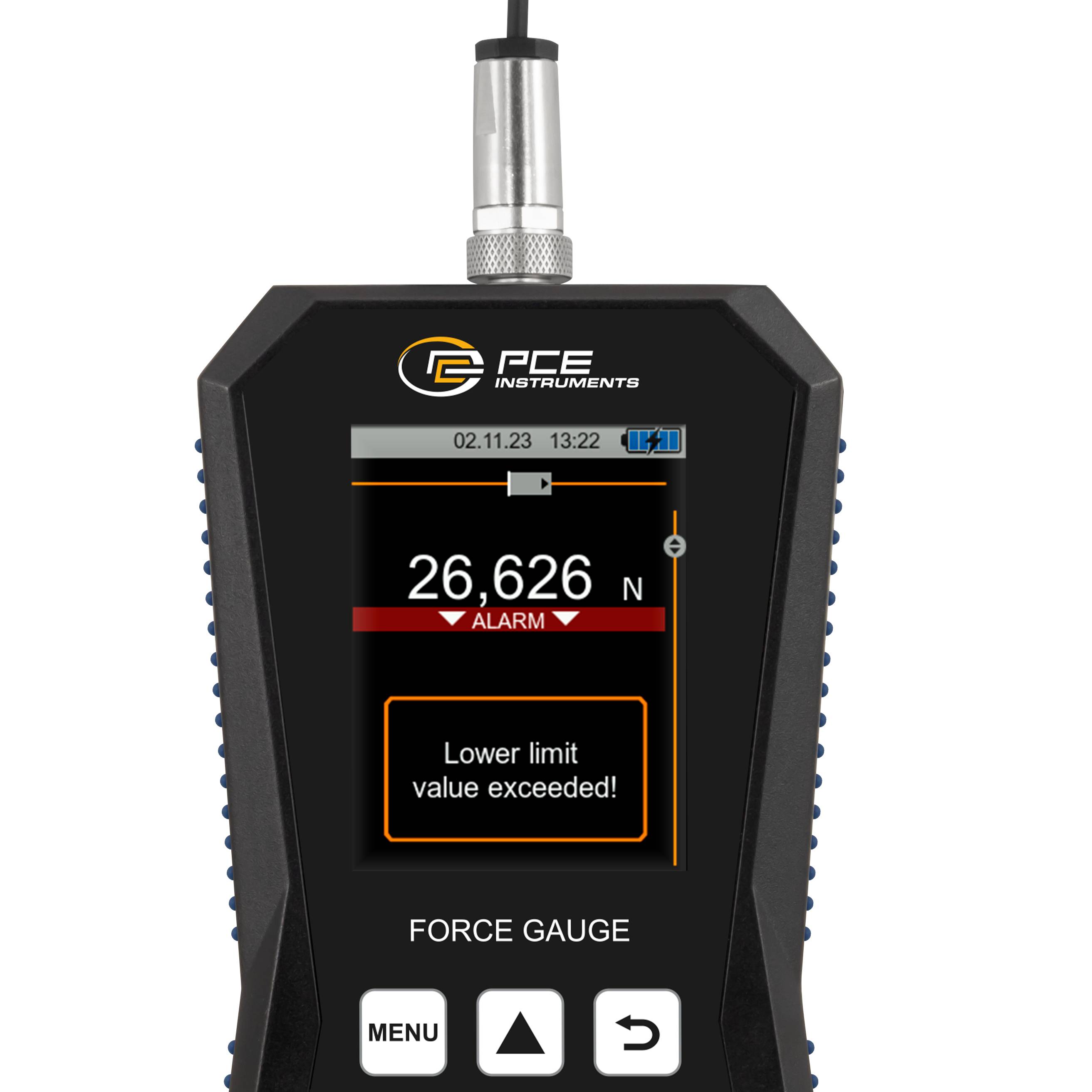 PCE Instruments Kraftmesser PCE-DFG 20K XF |20kN |Genauigkeit ±0,05 % FS |32 GB Speicher für 30 Mio. Messpunkte |USB-C