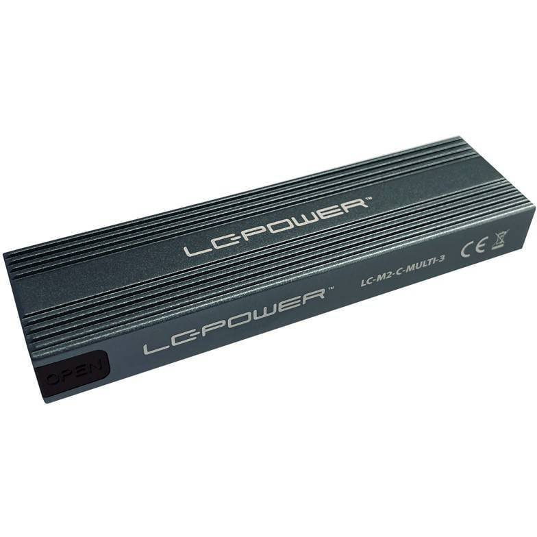 LC-Power SSD-Gehäuse LC-M2-C-Multi-3 -M.2 (NVMe & SATA) Multimedia-Technik SSD Zubehör