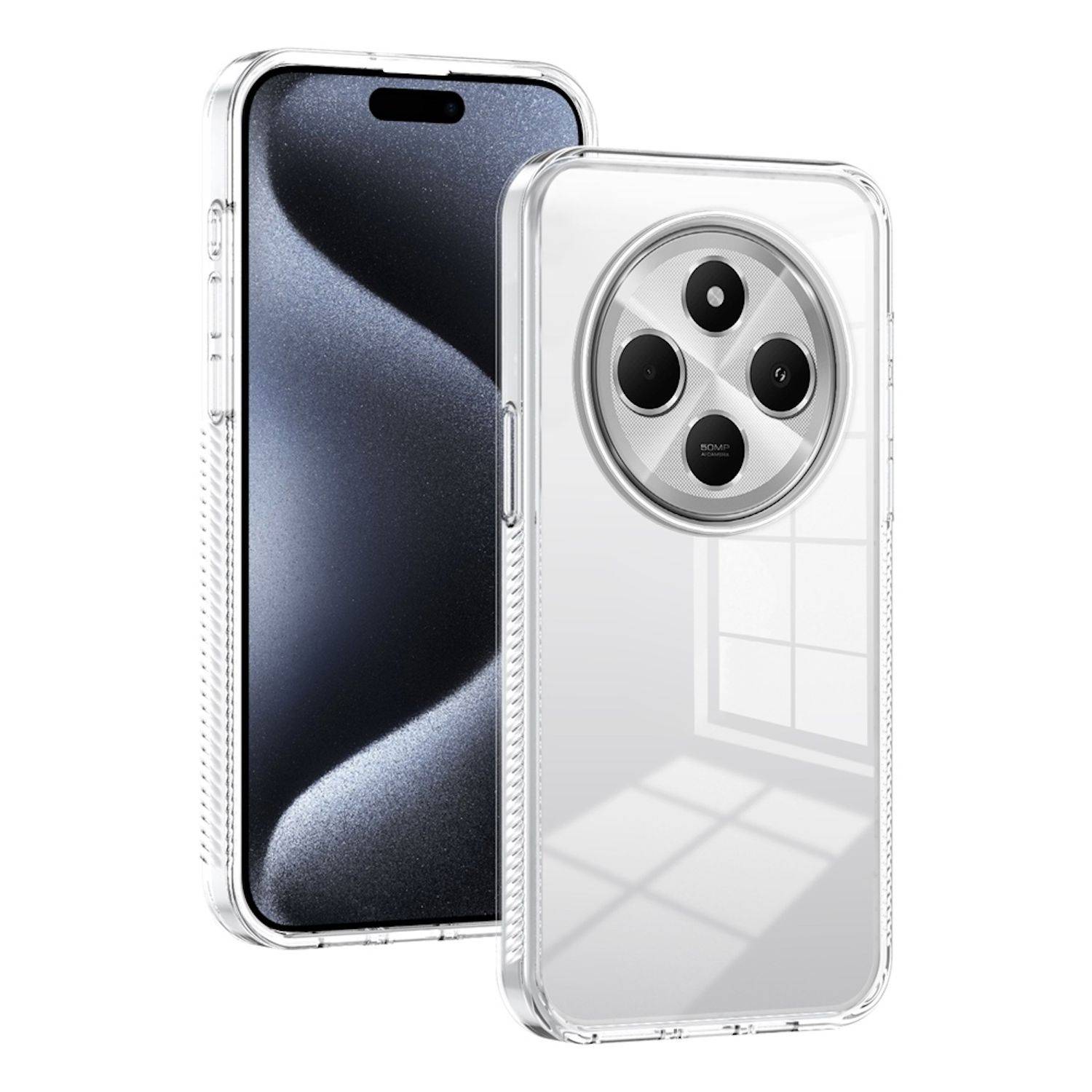 Für Xiaomi Redmi 14C 4G Acryl TPU + Transparent PC Schutz Hülle Cover Tasche Neu