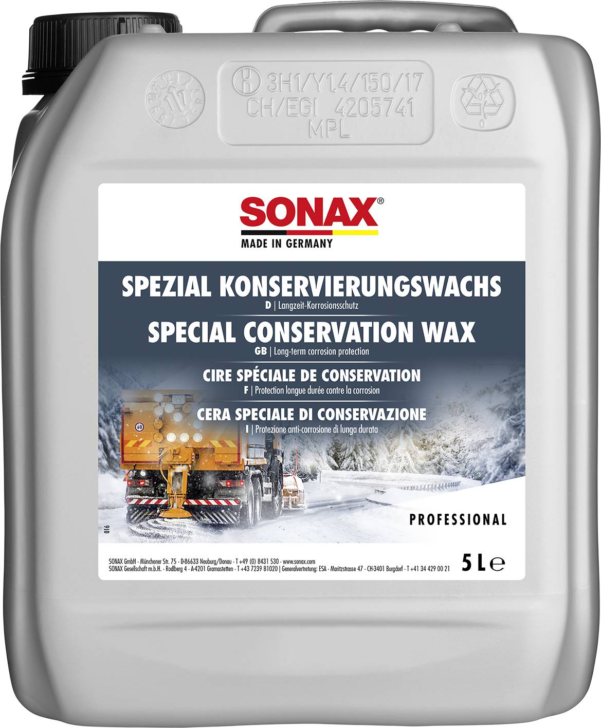 SONAX PROFESSIONAL SpezialKonservierungsWachs 5 L