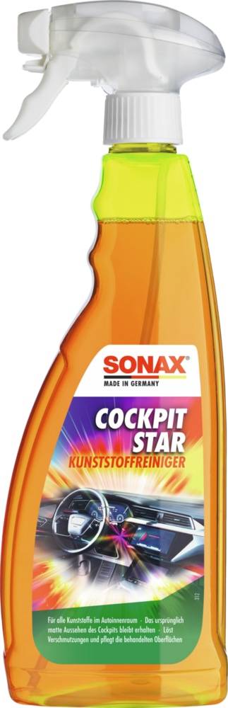 SONAX Cockpit-Reiniger, 02494000, CockpitStar, 750 ml