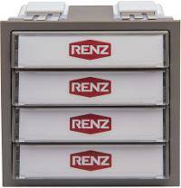 Renz Metallwaren Klingelmodul mit 4 Klingeltaster 97-9-85272 gr - Sonstiger Scha
