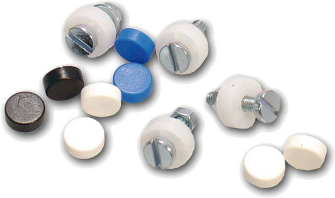 UTSCH Schrauben für Kennzeichen mit Kappen M6 x 20 mm Set