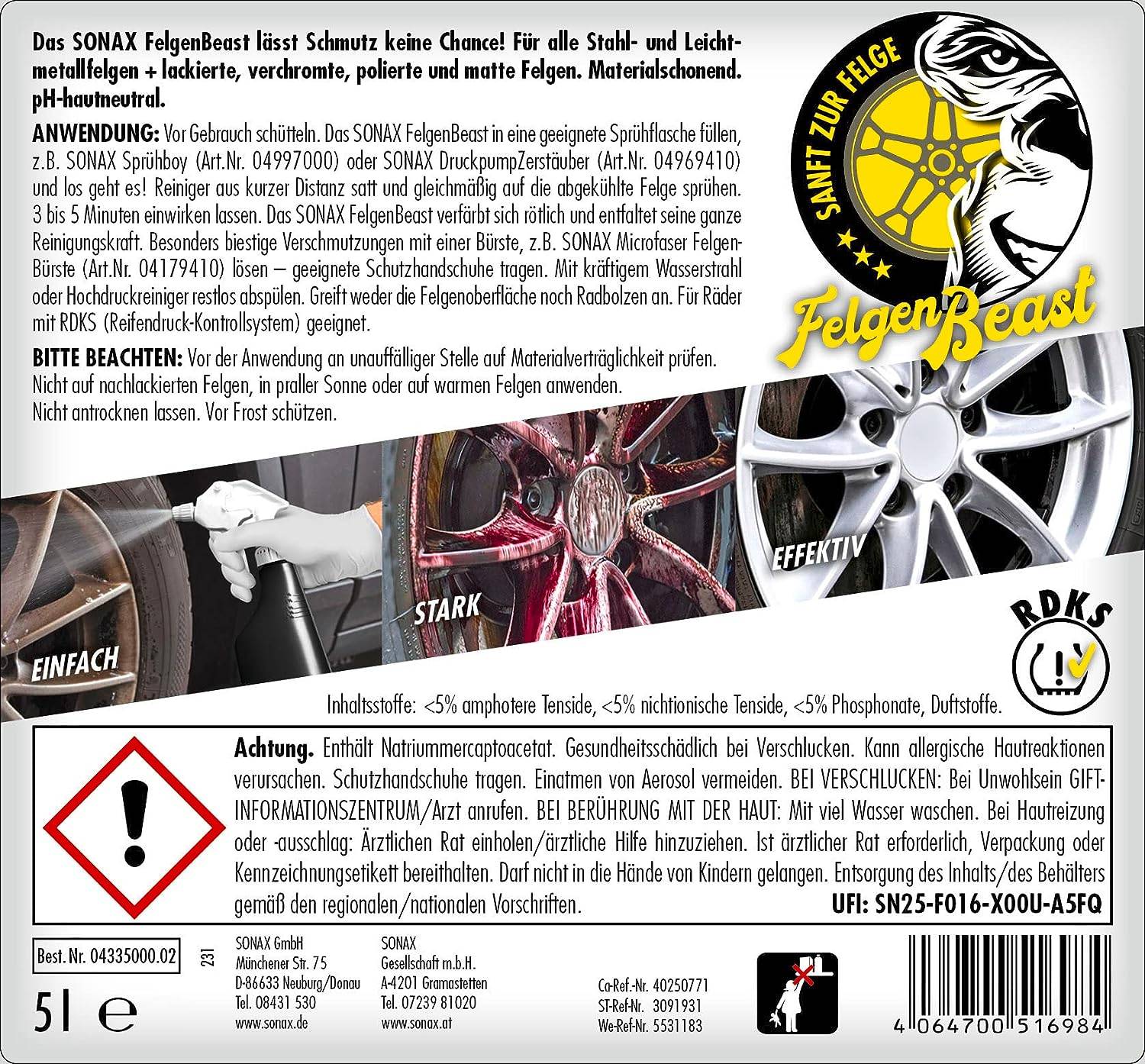 SONAX Felgenreiniger FelgenBeast 5 L