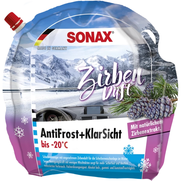 SONAX AntiFrost + KlarSicht bis -20°C Zirbe 3 L SONAX AntiFrost + KlarSicht bis -20°C Zirbe 3 L