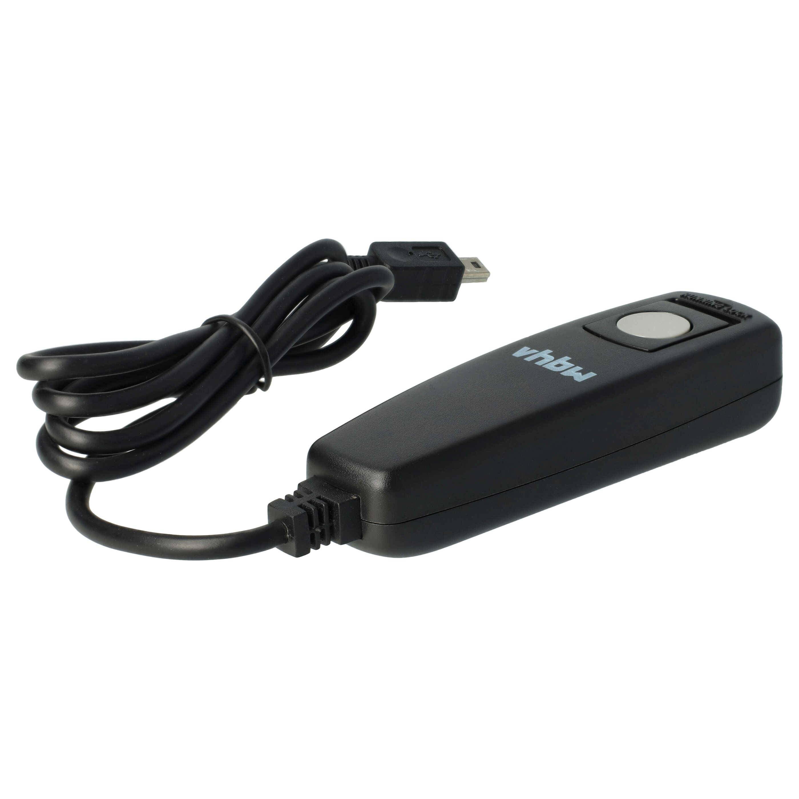 vhbw Fernauslöser Fernbedienung Kabel kompatibel mit Fujifilm FinePix HS33, IS1, HS33EXR, HS30EXR Kamera, 0,9 m, 2-stufige Auslösefunktion