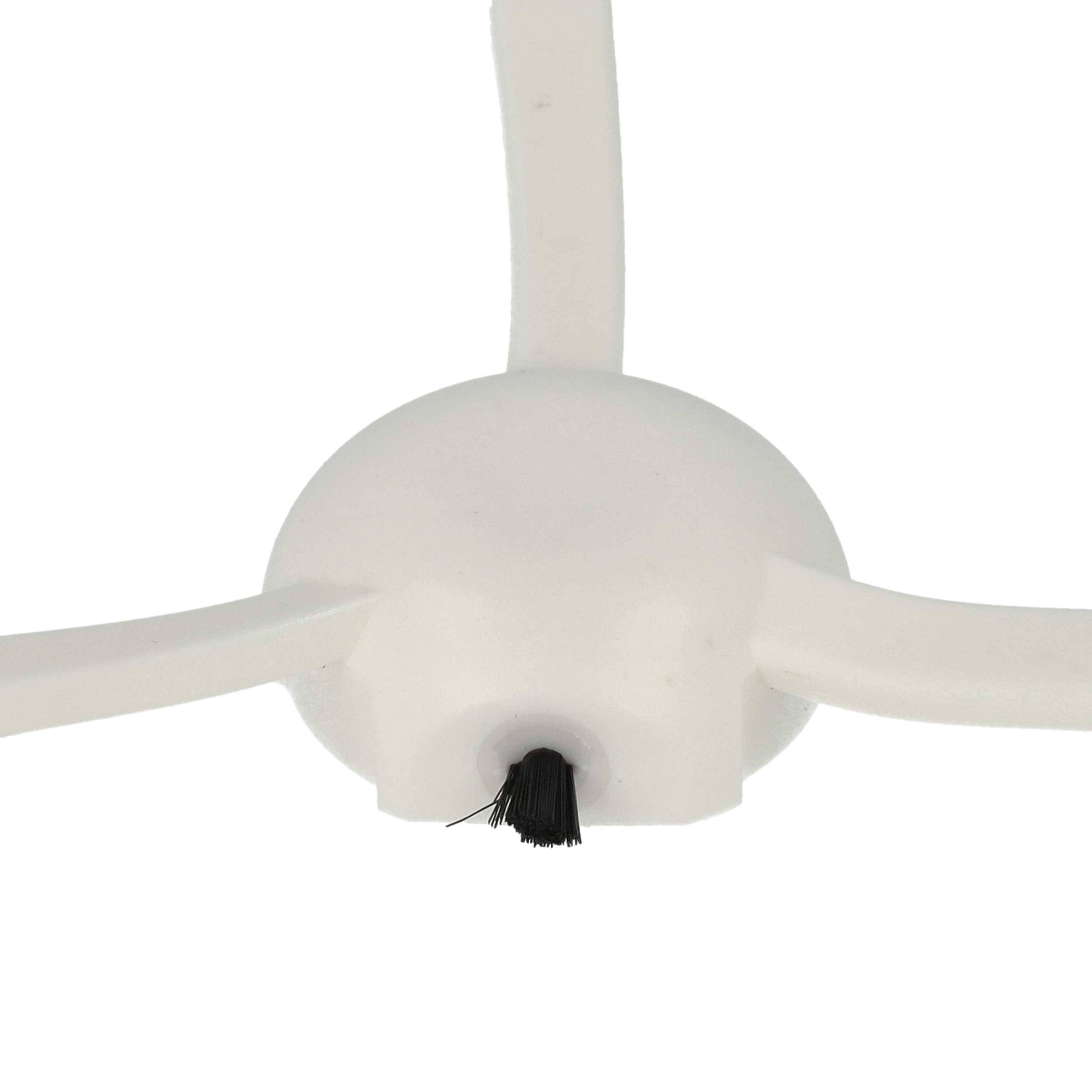 vhbw 4x Seitenbürste kompatibel mit Xiaomi Mi Robot 2 Mijia 2C, 2 Pro+ Mijia 1T, 2 Ultra, Mijia 1C Saugroboter - Reinigungsbürsten Set, weiß