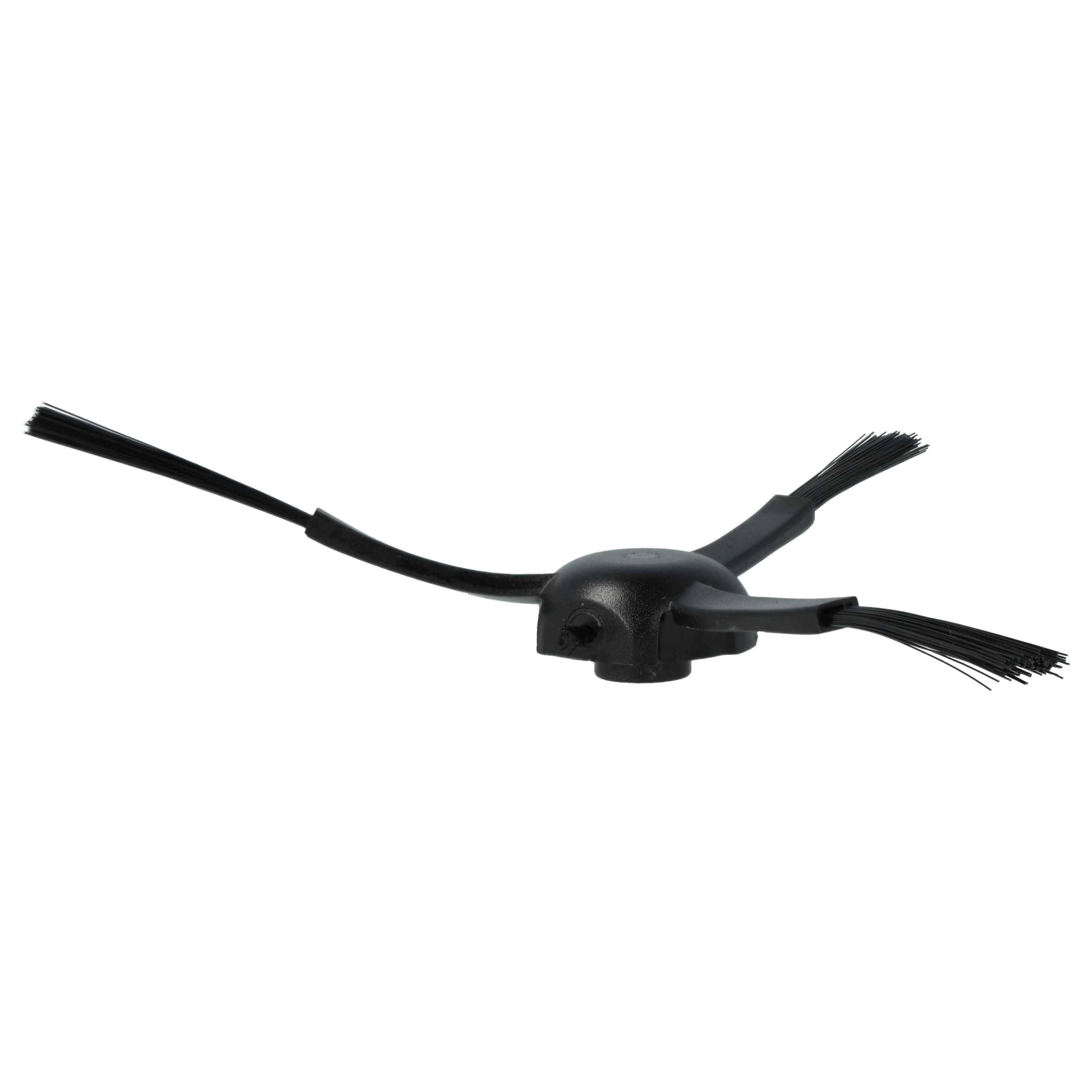 vhbw 10x Seitenbürste kompatibel mit Dreame L10s Pro Ultra, L20 Ultra, S10, S10 Plus, S20 Ultra Saugroboter - Reinigungsbürsten Set, schwarz