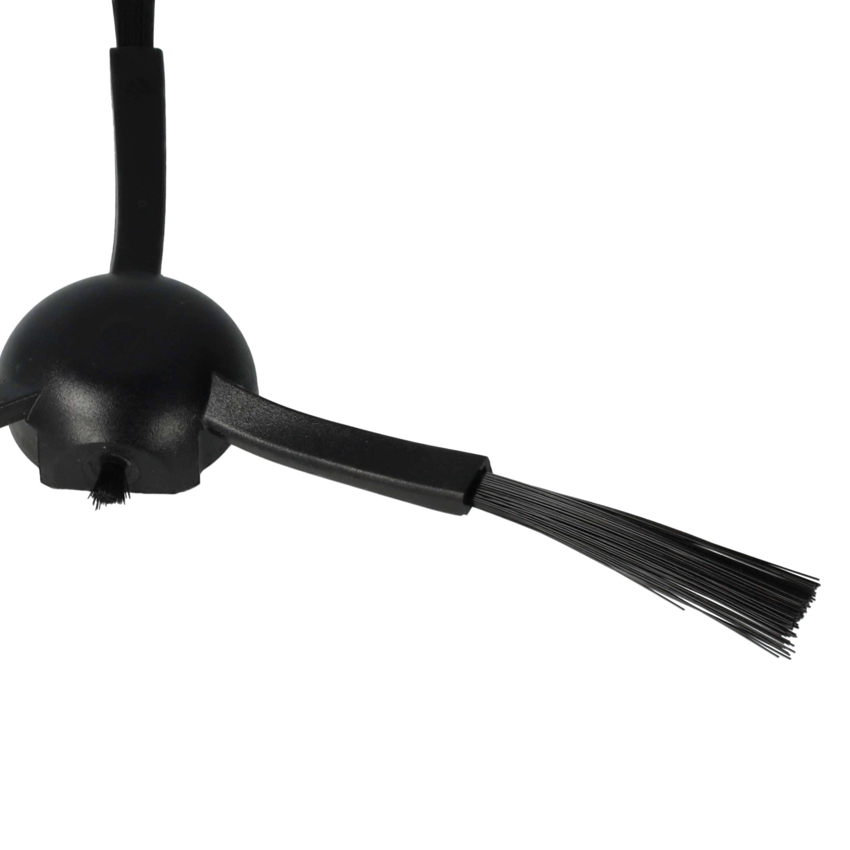 vhbw 4x Seitenbürste kompatibel mit Dreame X30 Ultra Saugroboter - Reinigungsbürsten Set, schwarz