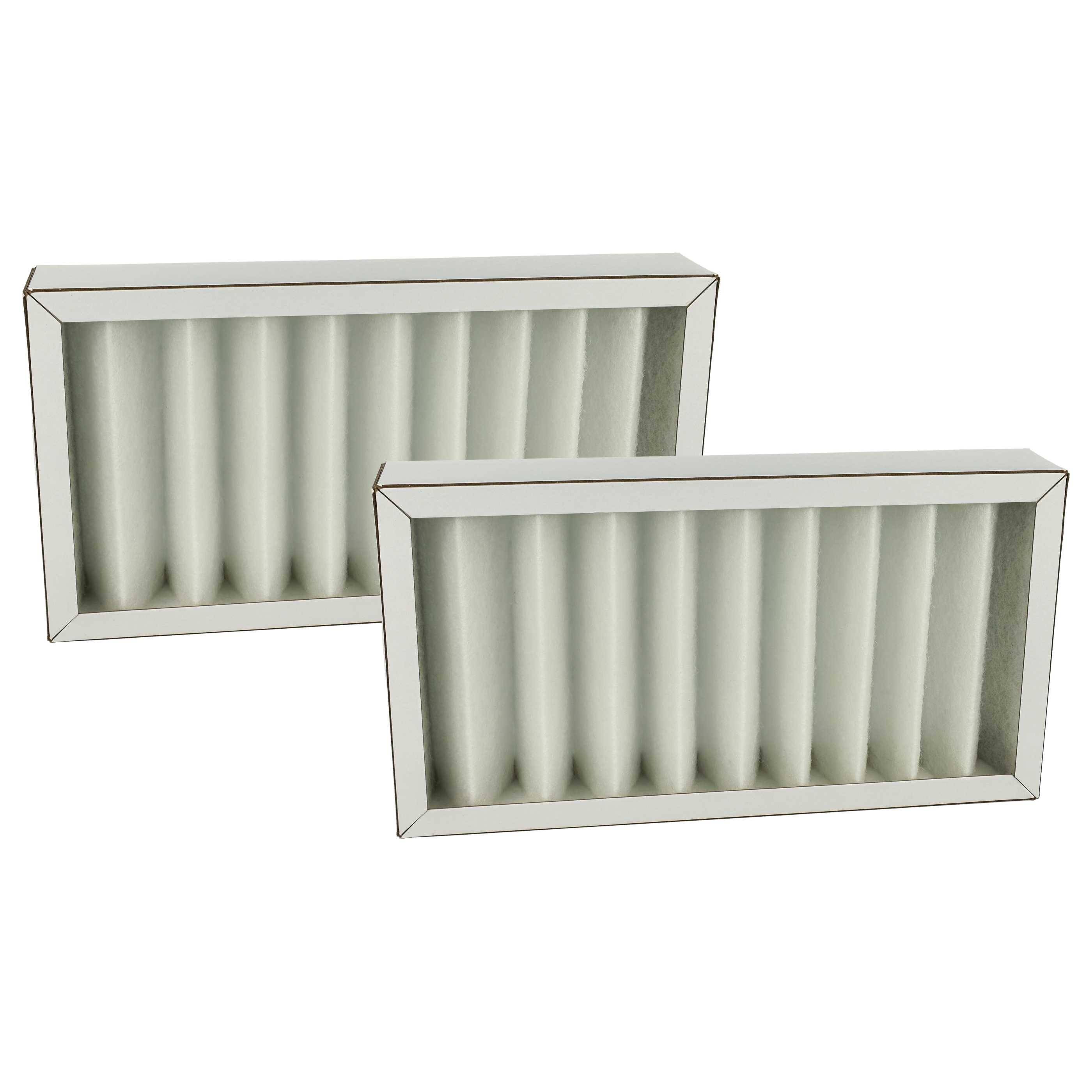 vhbw 2x Luftfilter G4 kompatibel mit Pluggit Avent P190 Lüfter, Badlüfter, Ventilator, Lüftungsgerät - Weiß