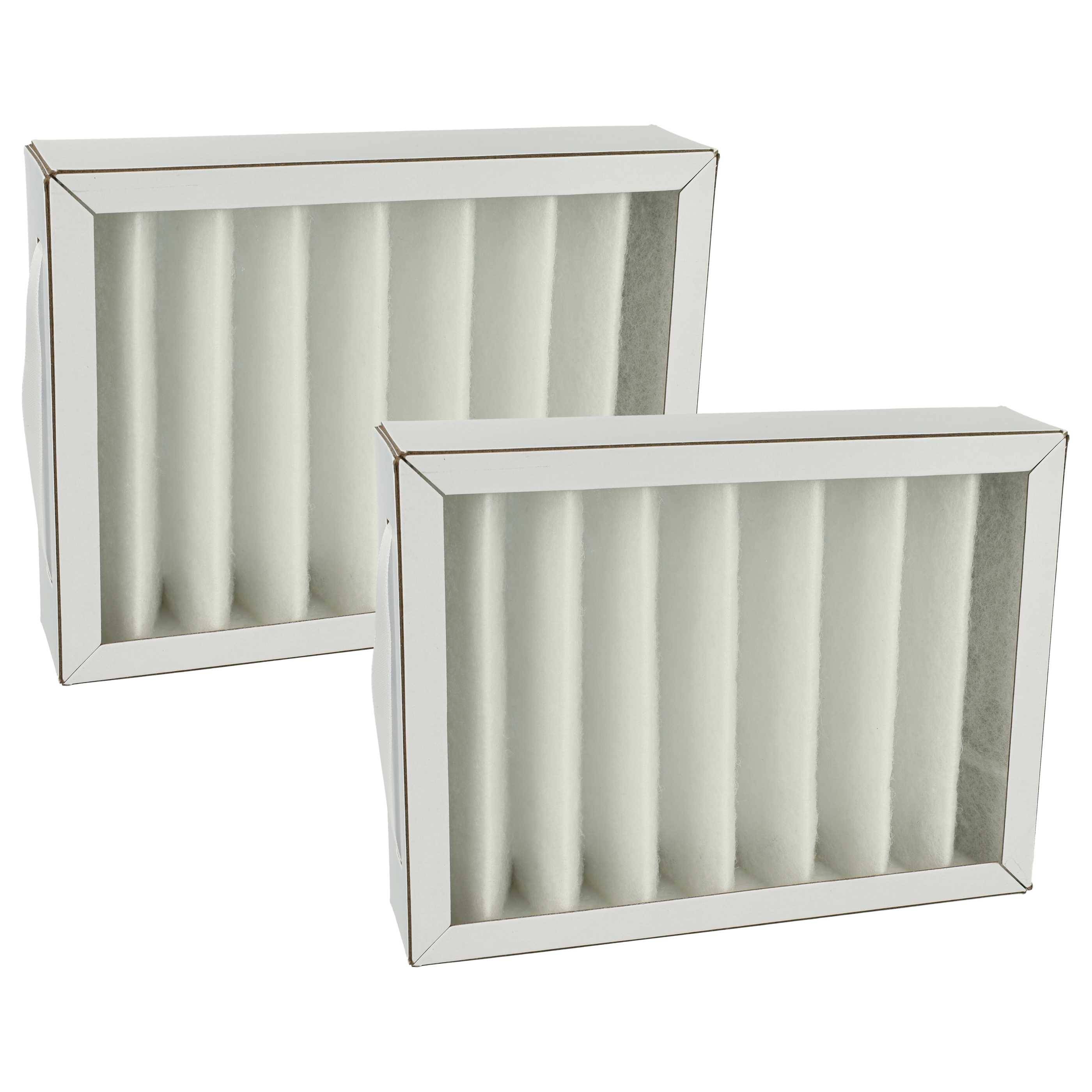 vhbw 2x Luftfilter G4 Ersatz für Pluggit APFG4F7-180 für Lüfter, Badlüfter, Ventilator, Lüftungsgerät - Weiß