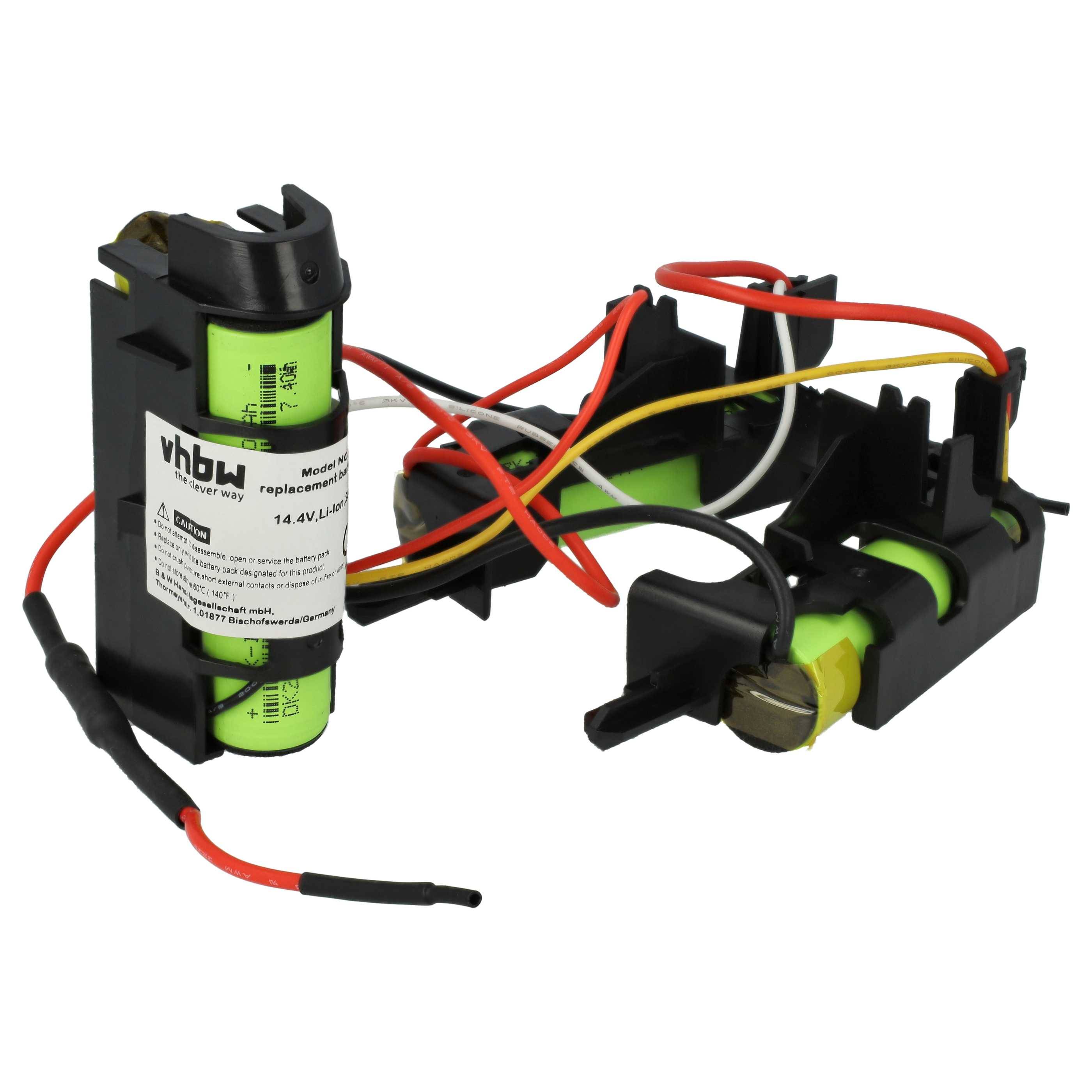 vhbw Akku kompatibel mit AEG CX7-30BM 900940839, 90094083900 Staubsauger (2000 mAh, 14,4 V, Li-Ion)