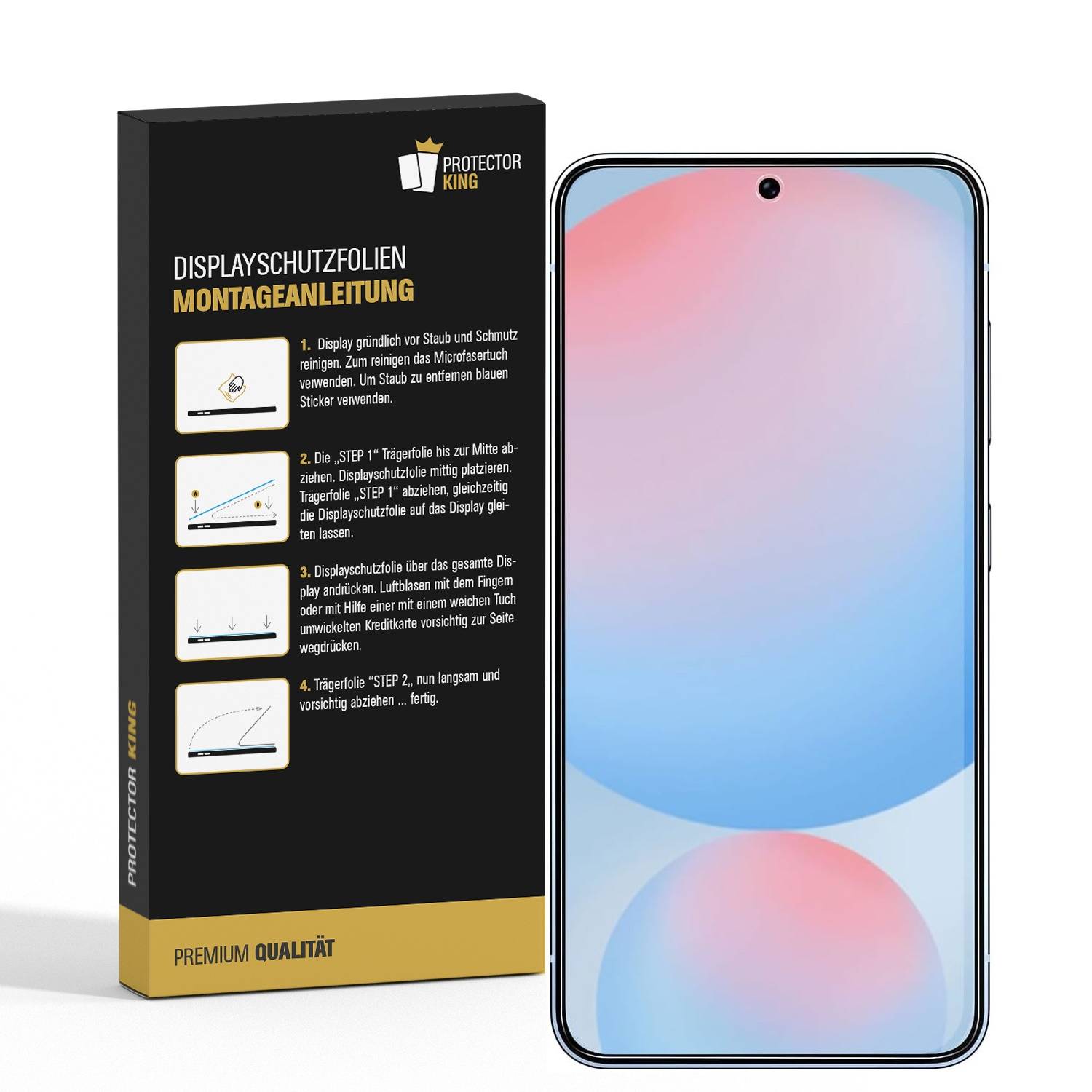 4x 9H Panzerglas für Samsung Galaxy S24 FE Nano-Glass Abti-Reflex Matt Displayschutz Schutzglas Schutzfolie Panzerfolie Screen-Protector ANTI-SHOK