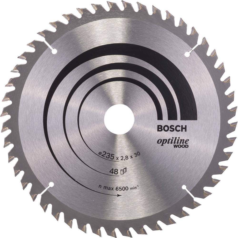 HM-Kreissägeblatt 235x2,8/1,8x30 48Z WZ BosVE à 1 Stück Optiline Wood - Artikel: 3165140195010