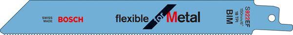 Säbelsägeblatt S 922 EF Bosch VE à 100 Stück Flexible for Metal - Artikel: 3165140206112