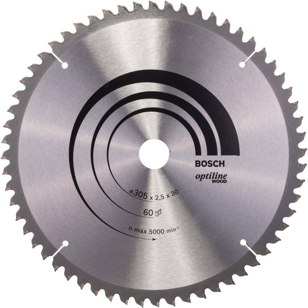 HM-Kreissägeblatt 305x2,5/18x30 60Z WZ BoscVE à 1 Stück Optiline Wood f.Kappsägen - Artikel: 3165140317399