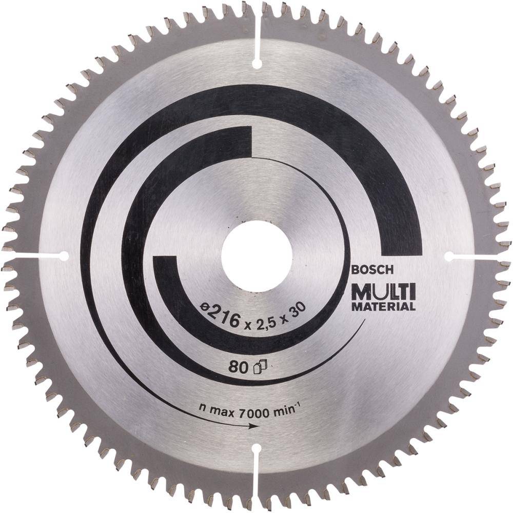 HM-Kreissägeblatt 216x2,5/1,8x30 80Z Bosch VE à 1 Stück Multi Material - Artikel: 3165140317450